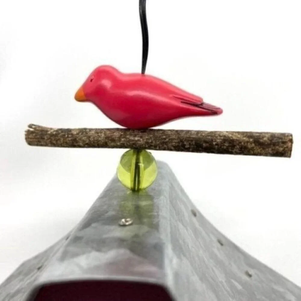 Helena Rozo Wood & Metal Whimsical Folk Art Birdhouse